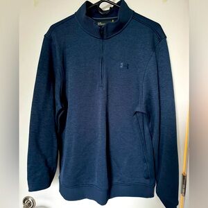 Men’s Royal Blue Underarmour quarter zip sz L